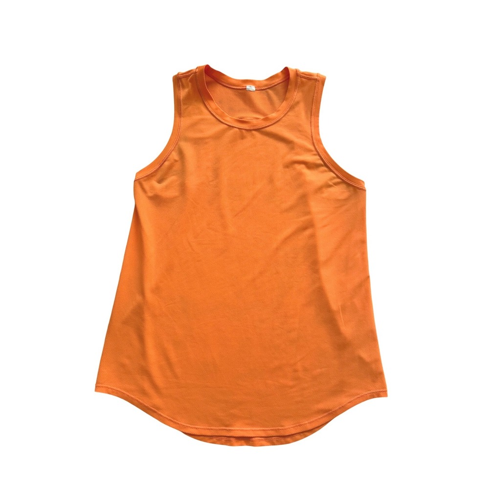 Lululemon High-Neck Running & Training Tank Top Orange Frappe Size 4